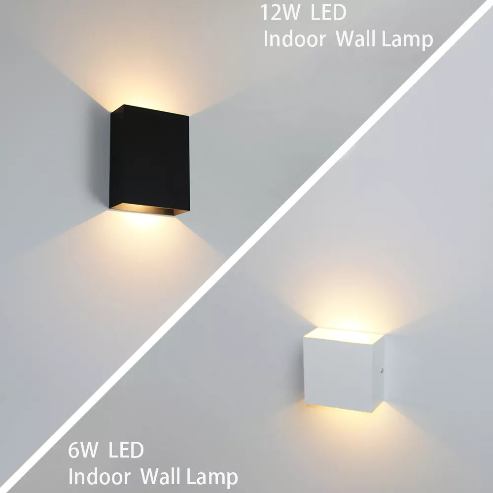 Modern Square 6W 12W LED Indoor Wall Lamp