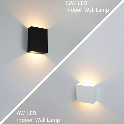 Modern Square 6W 12W LED Indoor Wall Lamp