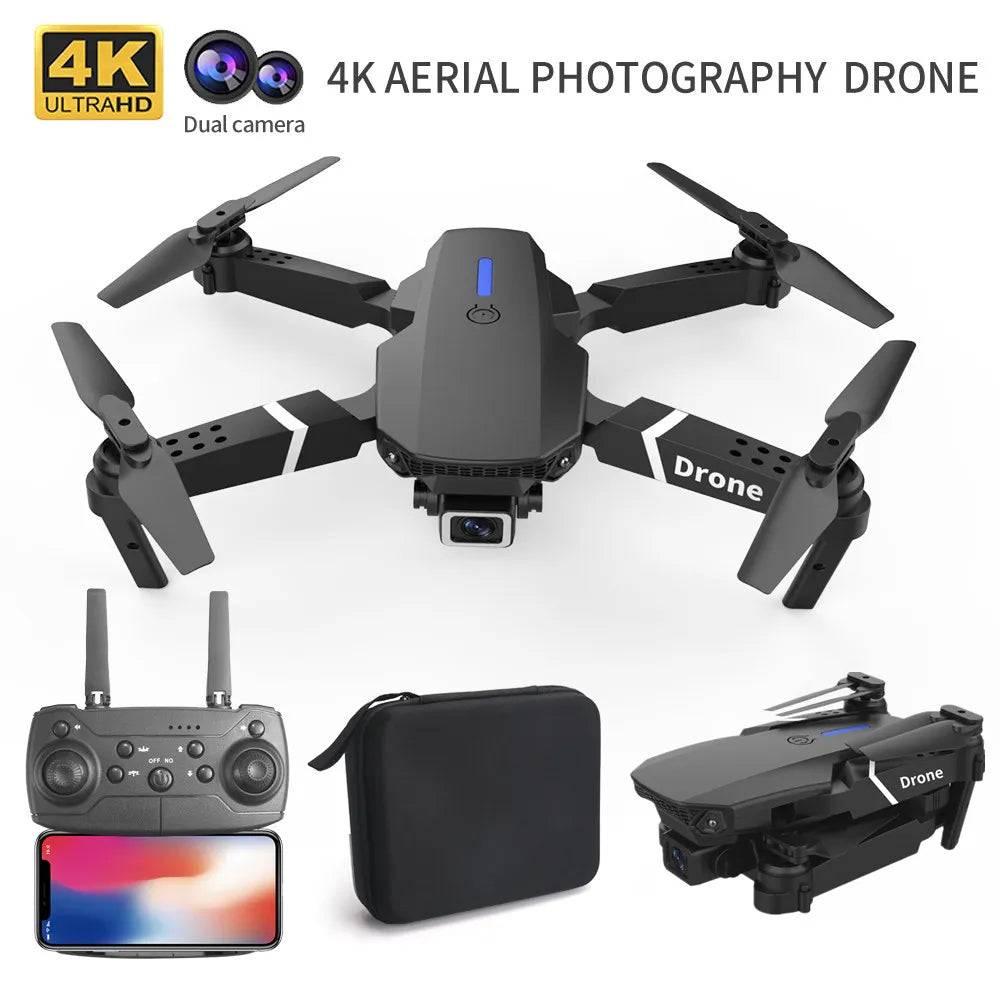 Professional E88 4k wide-angle Drone