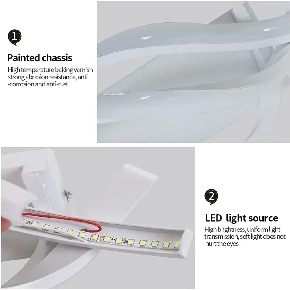 Modern LED Wall Light Curved Design