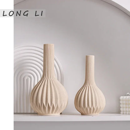 White Ceramic Vases