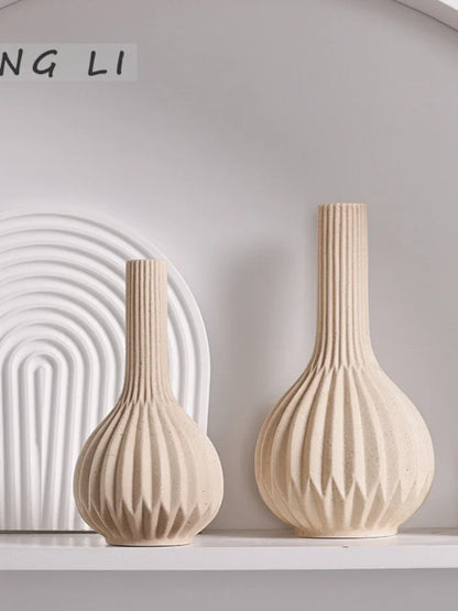 White Ceramic Vases