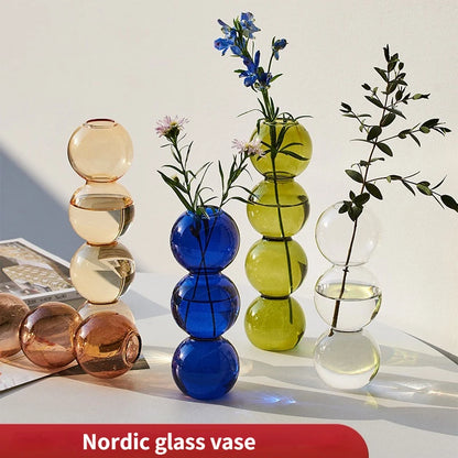 Nordic Glass Vase Home Decor