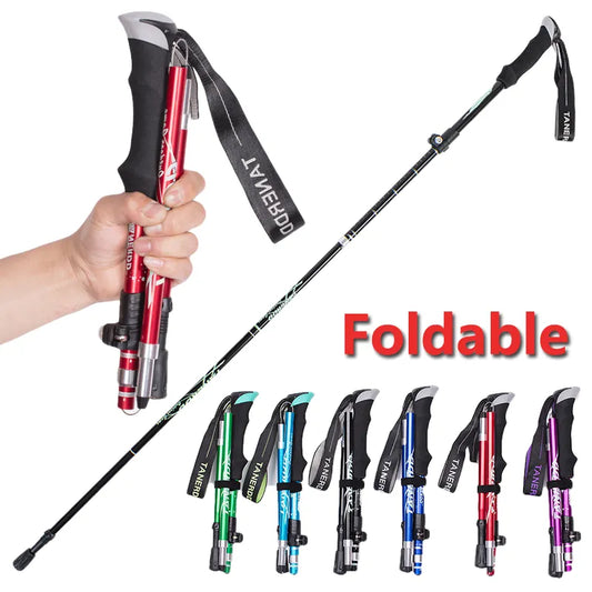 5-Section Telescopic Folding Trekking Poles