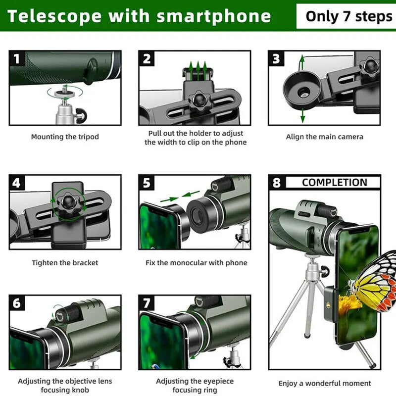 Portable Folding Long Distance Telescope