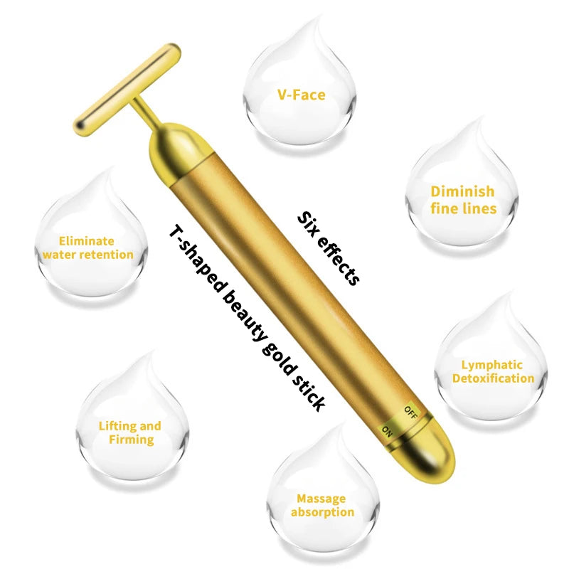 24k Gold Face Lift Bar Massager Roller