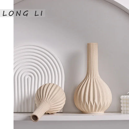 White Ceramic Vases