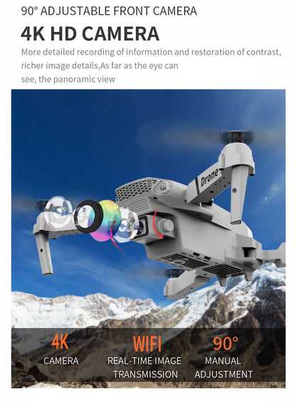 Professional E88 4k wide-angle Drone