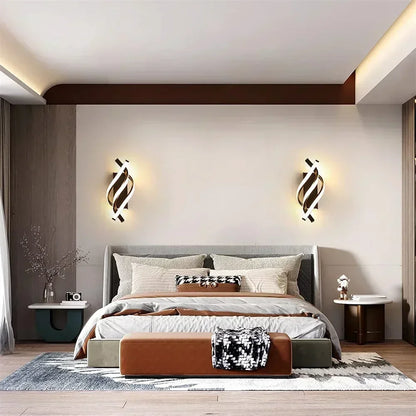 Modern LED Wall Light Curved Design