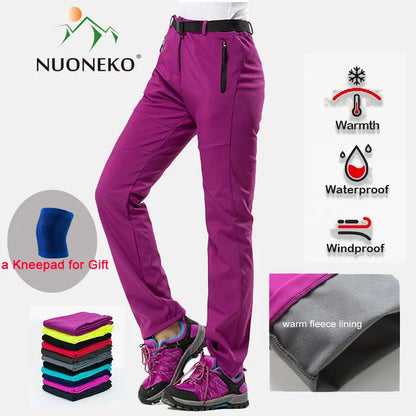 NUONEKO New Winter Womens Outdoor Pants