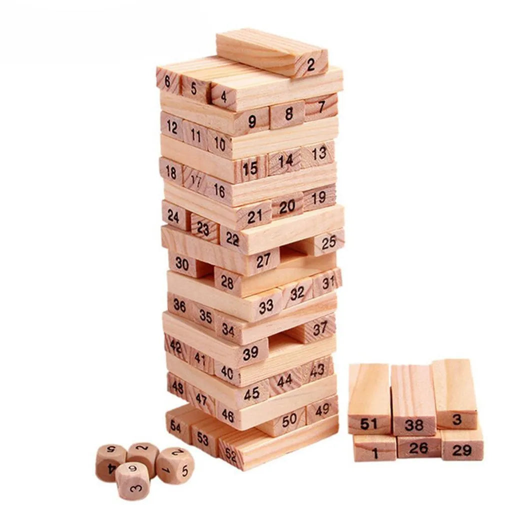 Log-Coloured Digital Children's Stacked Building Blocks