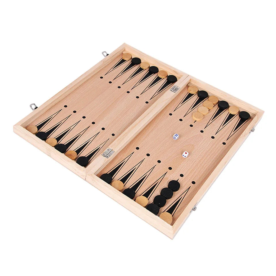 Portable Folding Wooden Chess Game Board