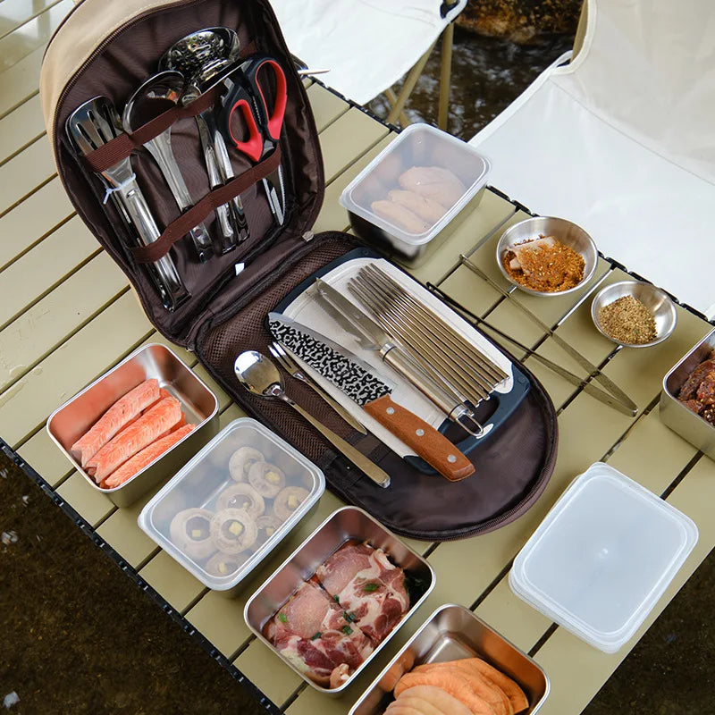 Portable Outdoor Tableware Set